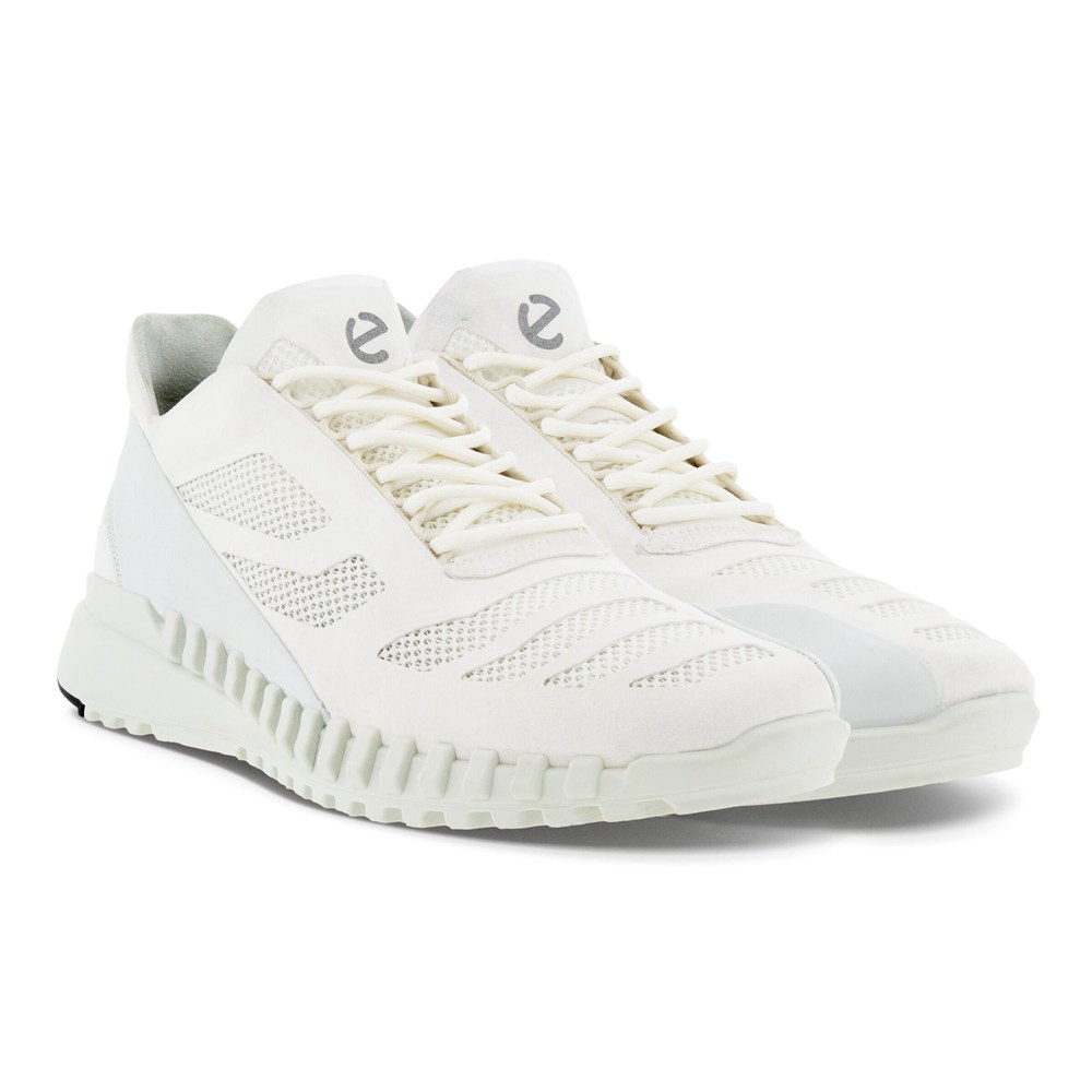 Tenis Hombre - ECCO Zipflex Bajos Tex - Blancos - HWQ294307